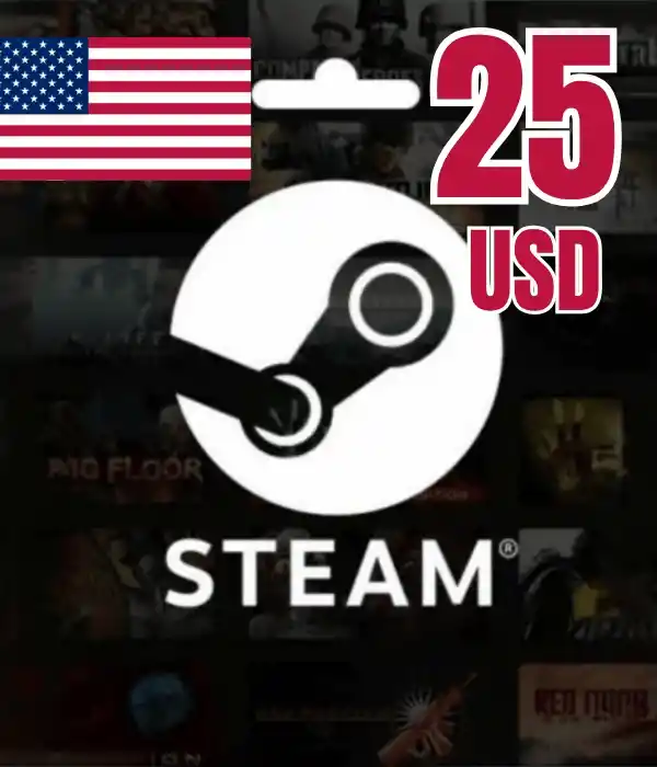 Código de billetera Steam de 25 USD