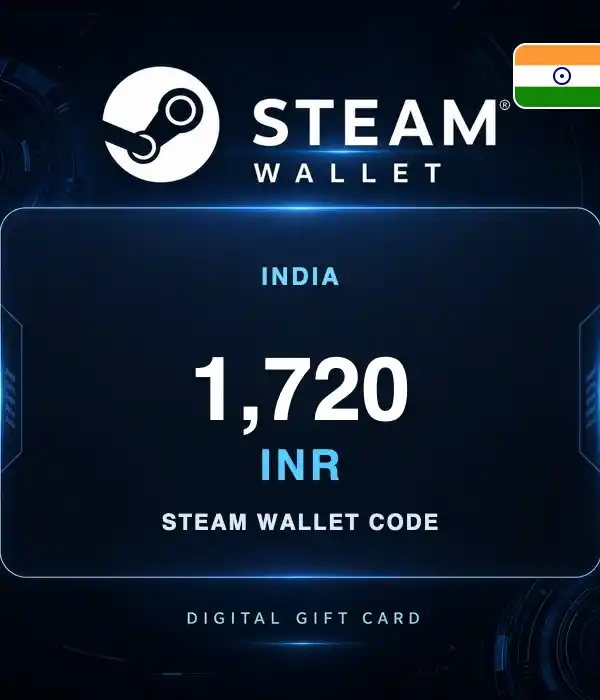 Steam Wallet 1720 Rupee IN