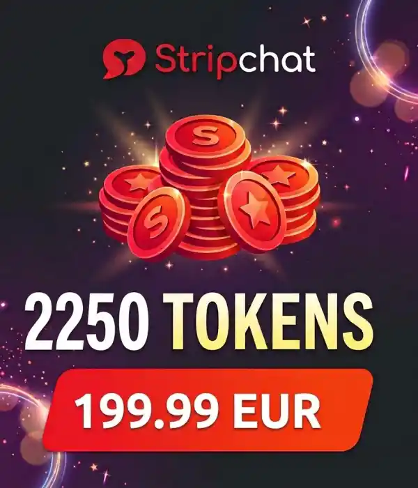 Stripchat 2250 tokens 199.99 EUR