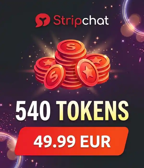 Stripchat 540 tokens 49.99 EUR