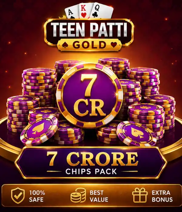 Teen Patti Gold 7 Cr Chips Pack