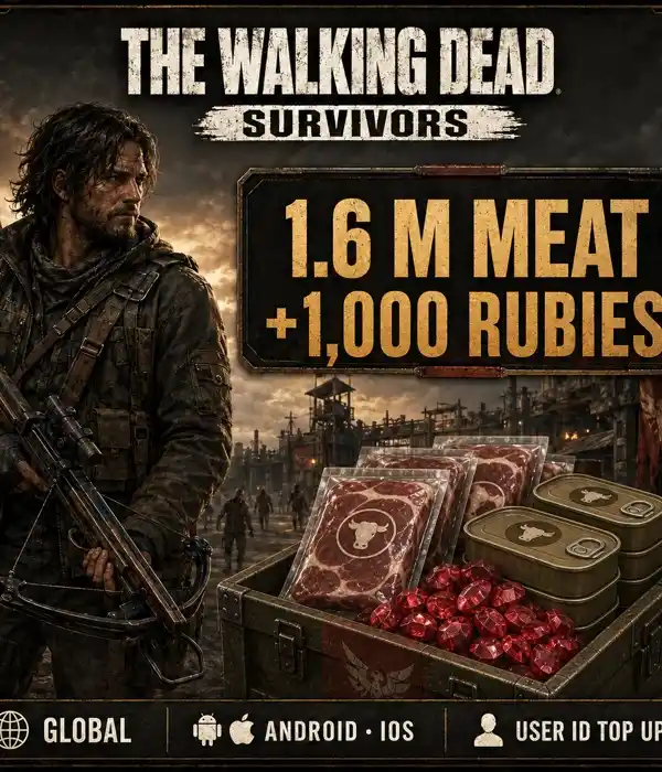 The Walking Dead: Survivors 1.6 M Meat+1,000 Rubies