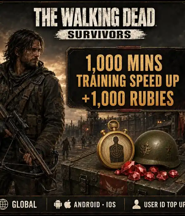 The Walking Dead: Survivors 1,000 mins Training Speed Up+1,000 Rubies