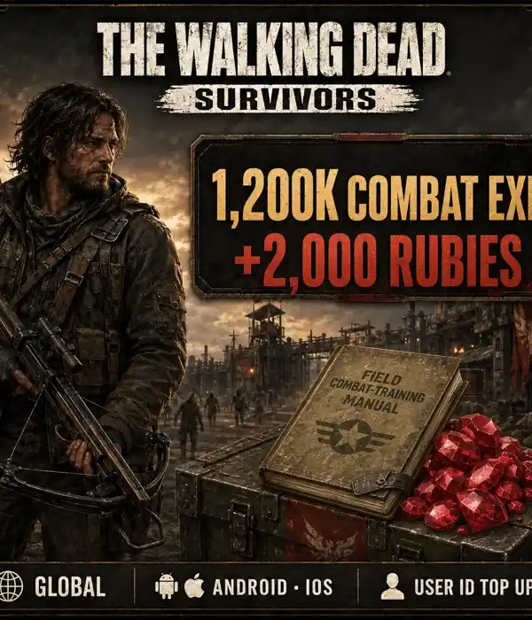The Walking Dead: Survivors 1,200K Combat EXP+2,000 Rubies