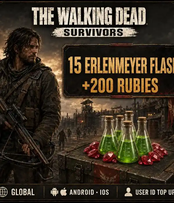 The Walking Dead: Survivors 15 Erlenmeyer Flask+200 Rubies