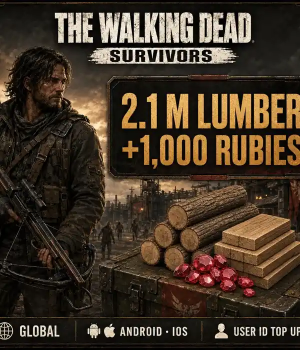 The Walking Dead: Survivors 2.1 M Lumber+1,000 Rubies