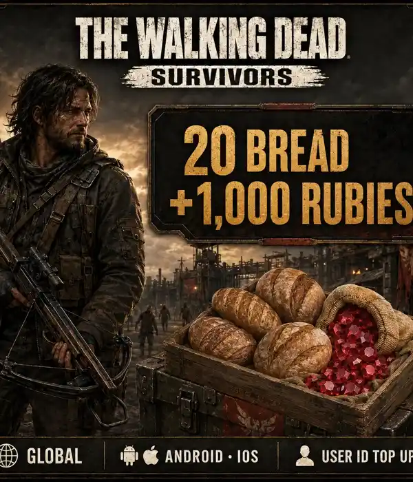 The Walking Dead: Survivors 20 Bread+1,000 Rubies