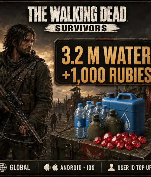 The Walking Dead: Survivors 3.2 M Water+1,000 Rubies