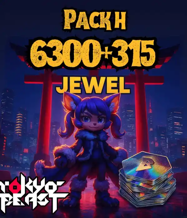 Tokyo Beast Jewel Pack H - 6300+315 Jewels
