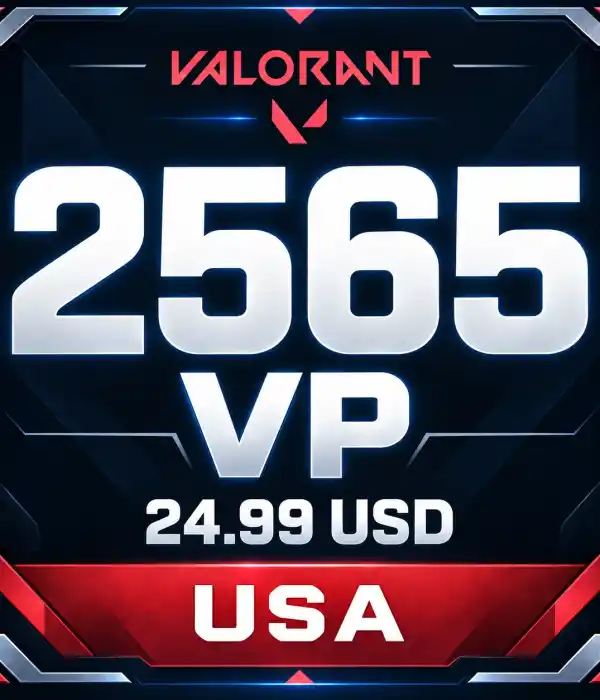 Valorant USA 24.99 USD - 2565 VP
