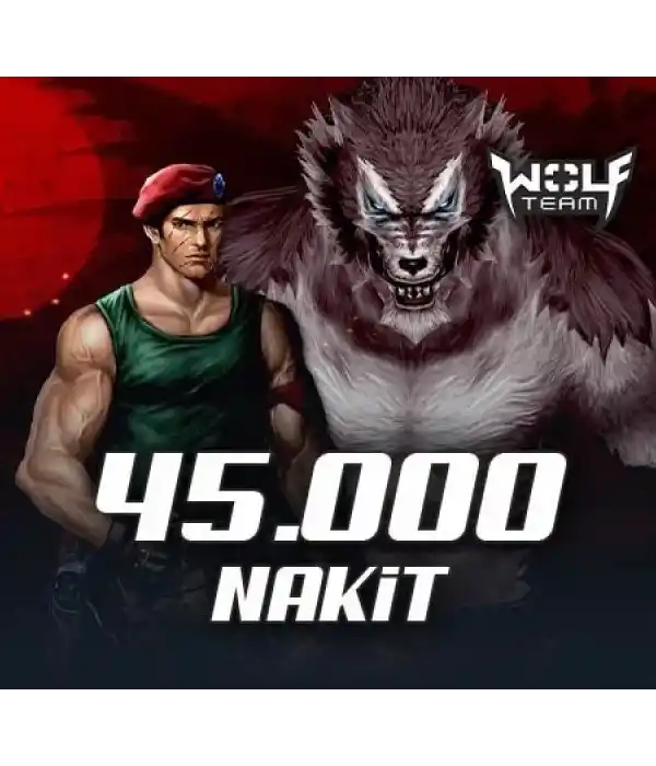 Wolfteam 100.000 Joypara 45000 Nakit