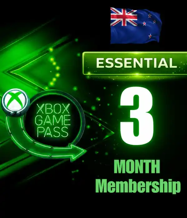 Xbox Game Pass Essential 3 Months Membership (NZ)