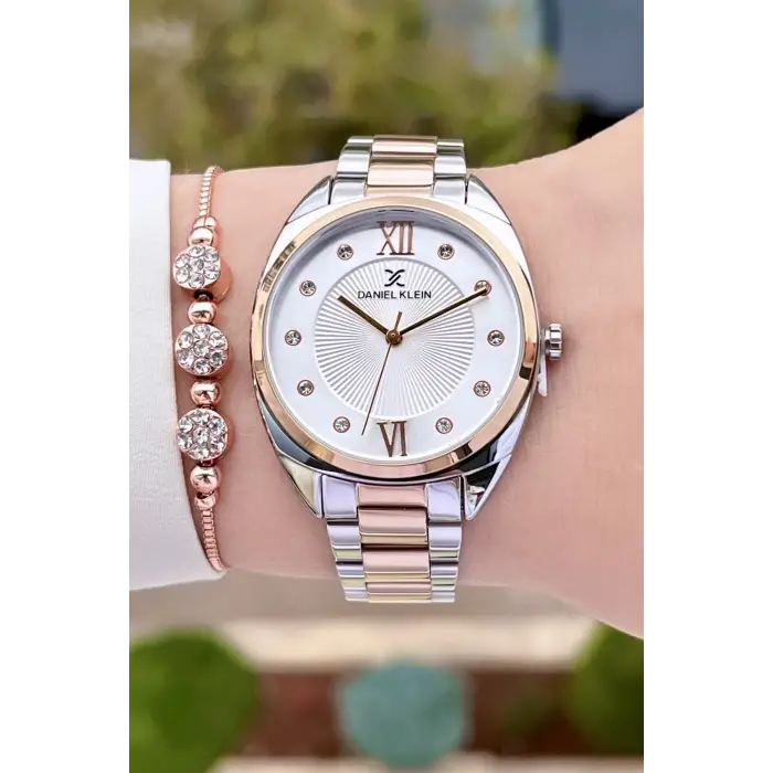 Daniel Klein DKISTE886 Rose Gümüş Renk Kadın Kol Saati ve Bileklik