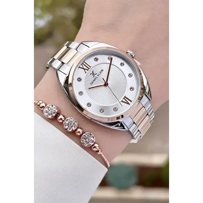 Daniel Klein DKISTE886 Rose Gümüş Renk Kadın Kol Saati ve Bileklik