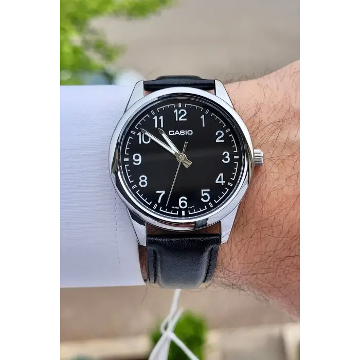 Casio CSISTE12 Kasası Gümüş Kordonu Siyah Renk Hediye Paketli Erkek Kol Saati