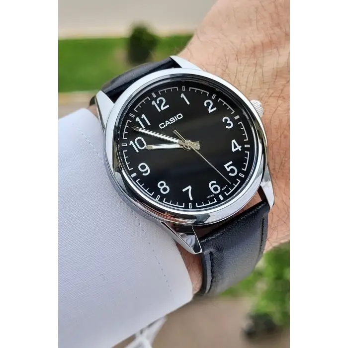 Casio CSISTE12 Kasası Gümüş Kordonu Siyah Renk Hediye Paketli Erkek Kol Saati