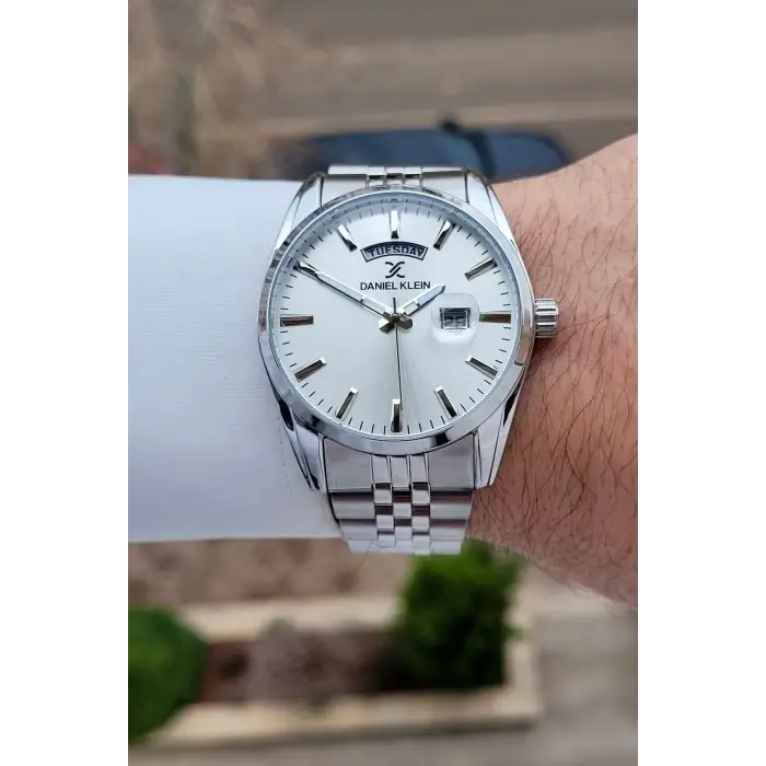 Daniel Klein DKISTE1583 Gümüş Renk 42 mm Erkek Kol Saati