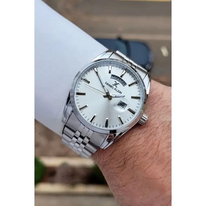 Daniel Klein DKISTE1583 Gümüş Renk 42 mm Erkek Kol Saati