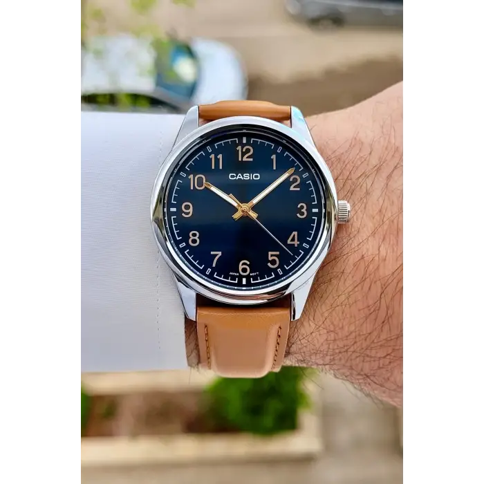 Casio Çelik Deri Kordon Erkek Kadın Kol Saati