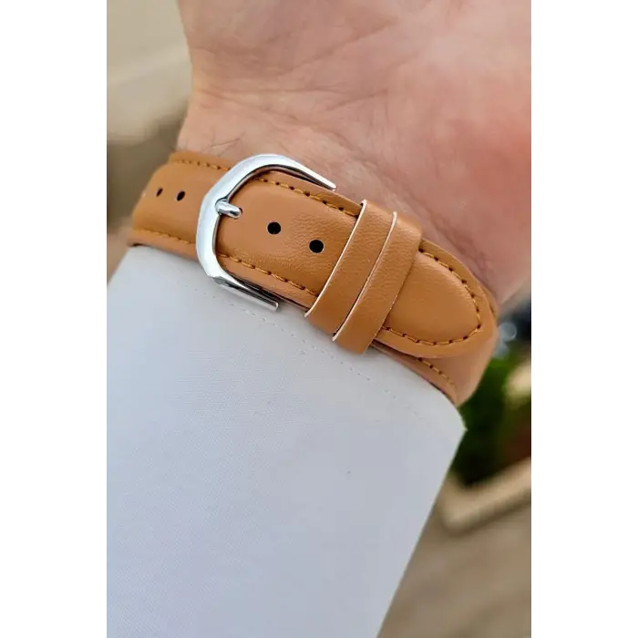 Casio Çelik Deri Kordon Erkek Kadın Kol Saati