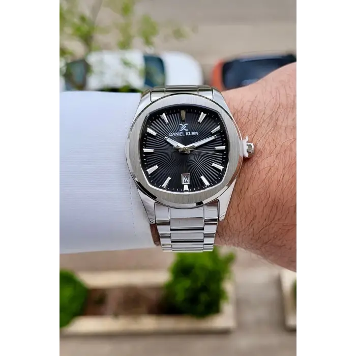 Daniel Klein DKISTE1785 Kadranı Siyah Kordonu Gümüş Renk 41 Mm Erkek Kol Saati