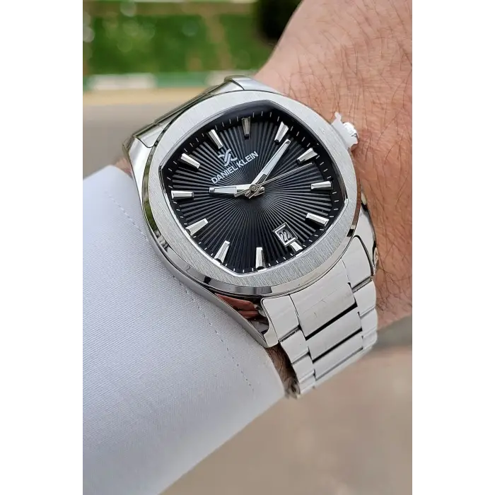 Daniel Klein DKISTE1785 Kadranı Siyah Kordonu Gümüş Renk 41 Mm Erkek Kol Saati