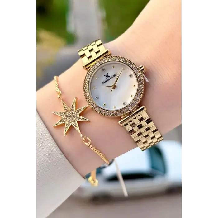 Daniel Klein DKISTE1946 Gold Renk 28 Mm Kadın Kol Saati ve Bileklik