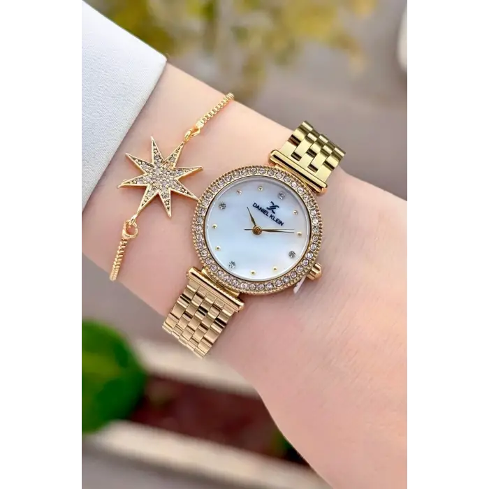 Daniel Klein DKISTE1946 Gold Renk 28 Mm Kadın Kol Saati ve Bileklik