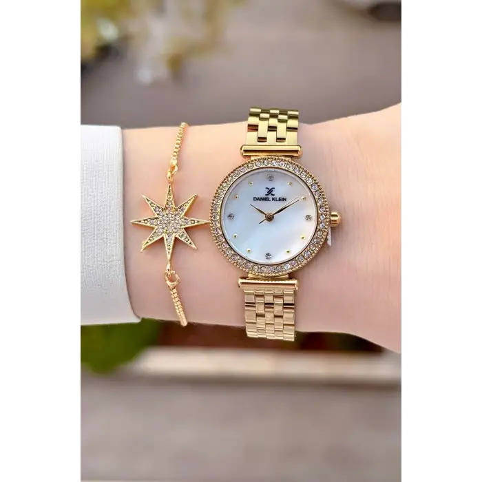 Daniel Klein DKISTE1946 Gold Renk 28 Mm Kadın Kol Saati ve Bileklik