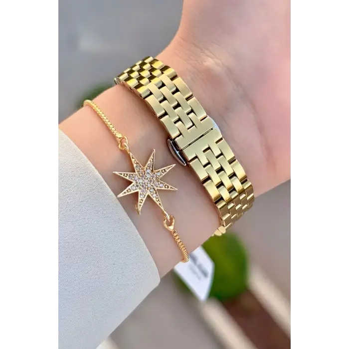 Daniel Klein DKISTE1946 Gold Renk 28 Mm Kadın Kol Saati ve Bileklik