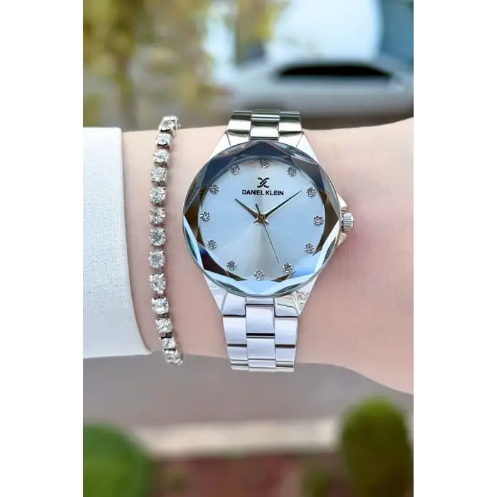 Daniel Klein DKISTE2043 Gümüş Renk 33 Mm Kadın Kol Saati ve Bileklik