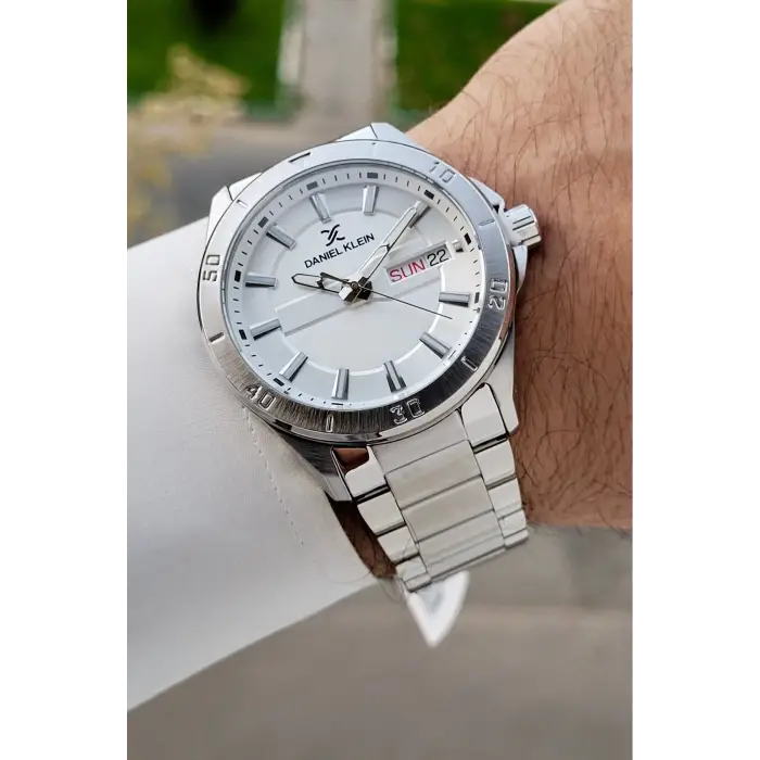 Gümüş Renk 43 Mm İç Göstergeleri Aktif Erkek Kol Saati
