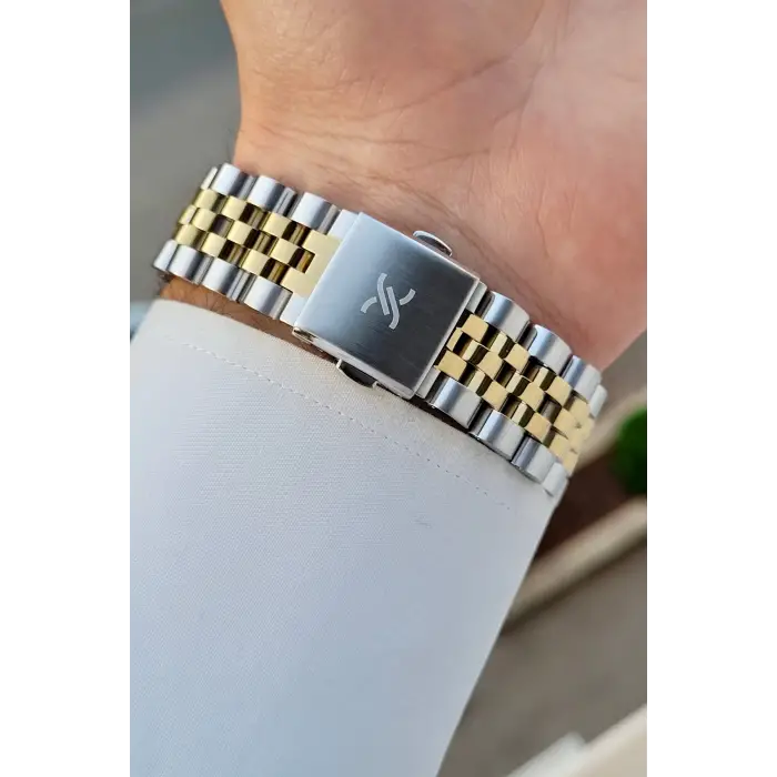 Kadranı Yeşil Kordonu Gold Gümüş Renk 42 Mm İç Göstergeleri Aktif Erkek Kol Saati