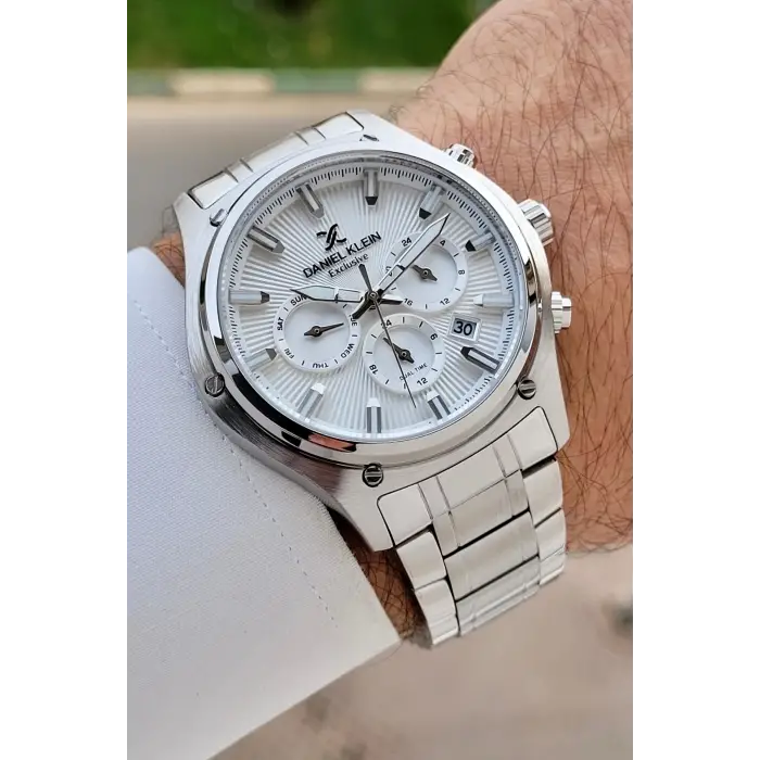 Gümüş Renk 44 Mm Göstergeleri Aktif Erkek Kol Saati