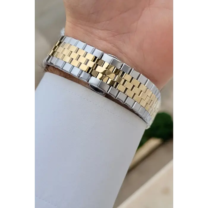 Santa Barbara Polo & Racquet Club Gold Gümüş Renk 40 mm Renk Atmaz Oksitlenmez Çelik Erkek Kol Saati