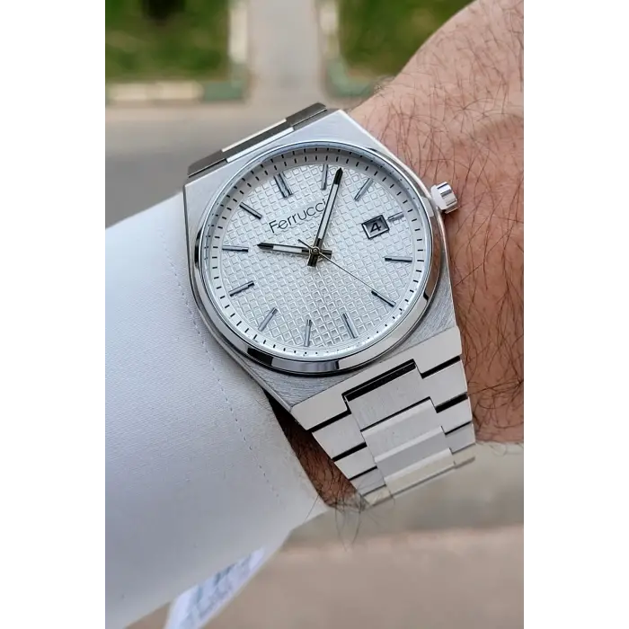 Gümüş Renk 40 mm İç Göstergeleri Aktif Erkek Kol Saati