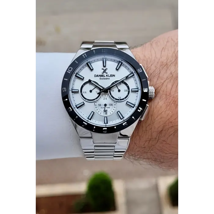 Gümüş Renk 44 mm İç Göstergeleri Aktif Erkek Kol Saati