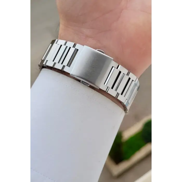 Gümüş Renk 41 Mm İç Göstergeleri Aktif Erkek Kol Saati