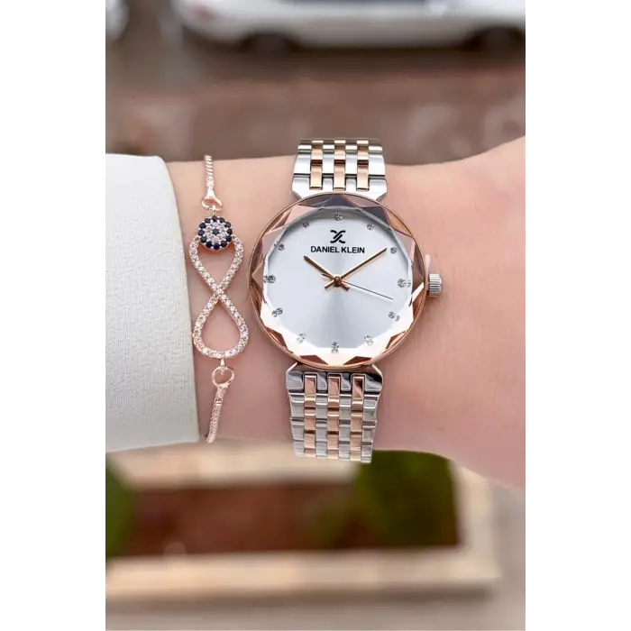 Rose Gümüş Renk Hediye Paketli 30 mm Hediye Paketli Kadın Kol Saati