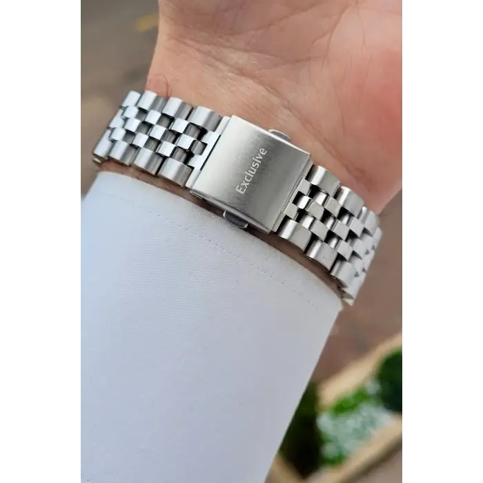 Gümüş Lacivert Renk 42 mm Hediye Paketli İç Göstergeleri Aktif Erkek Kol Saati
