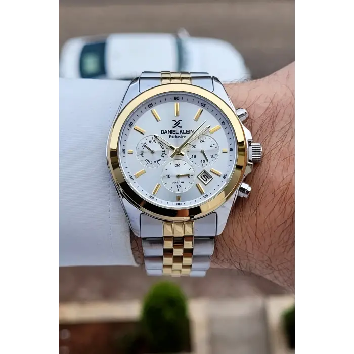 Gold Gümüş Renk 42 mm Hediye Paketli İç Göstergeleri Aktif Erkek Kol Saati