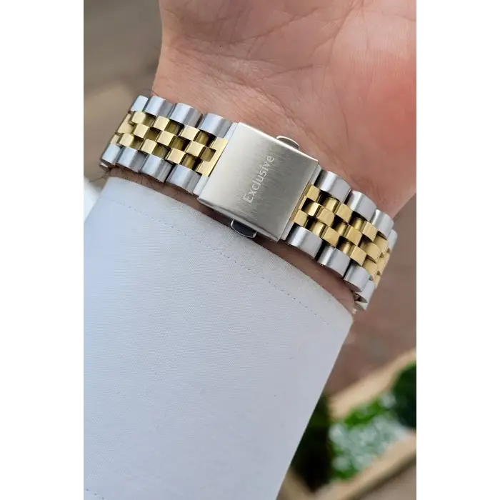 Gold Gümüş Renk 42 mm Hediye Paketli İç Göstergeleri Aktif Erkek Kol Saati