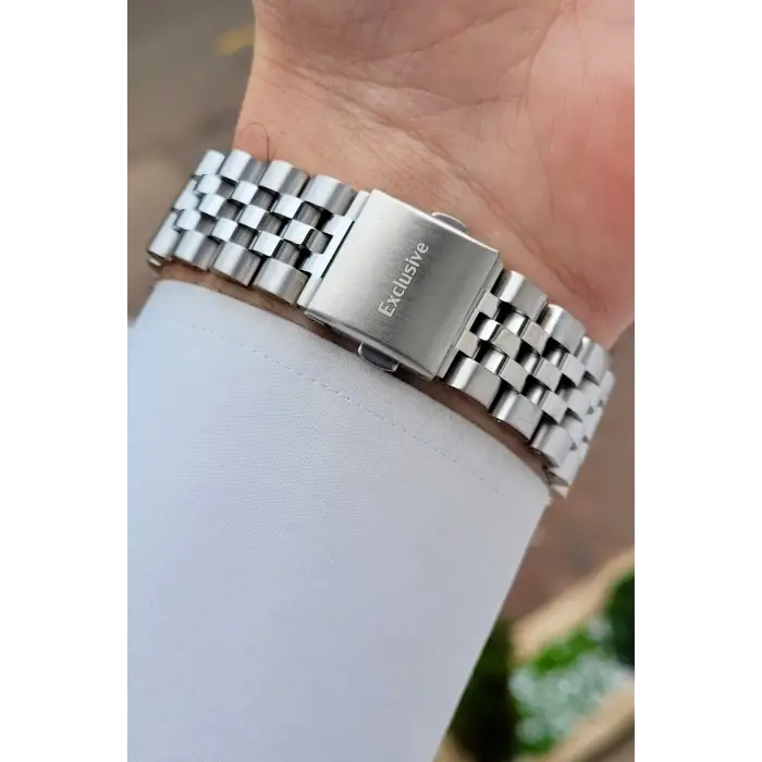 Gümüş Renk 42 mm Hediye Paketli İç Göstergeleri Aktif Erkek Kol Saati