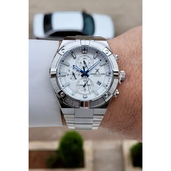 Gümüş Renk 45 mm İç Göstergeleri Aktif Erkek Kol Saati