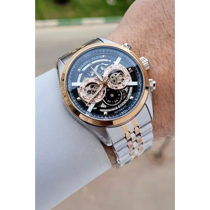 Rose Gümüş Renk Otomatik 42 mm İç Göstergeleri Aktif Erkek Kol Saati