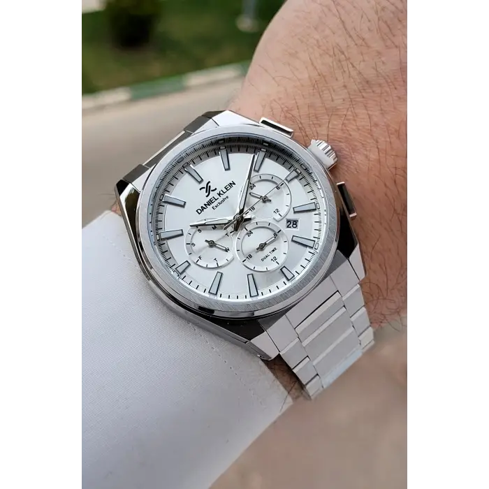 Gümüş Renk 44 mm Hediye Paketli İç Göstergeleri Aktif Erkek Kol Saati