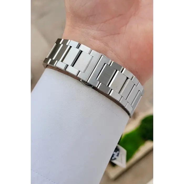 Gümüş Renk 44 mm Hediye Paketli İç Göstergeleri Aktif Erkek Kol Saati