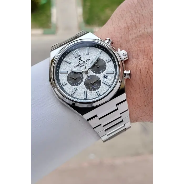 Gümüş Renk 43 mm Erkek Kol Saati