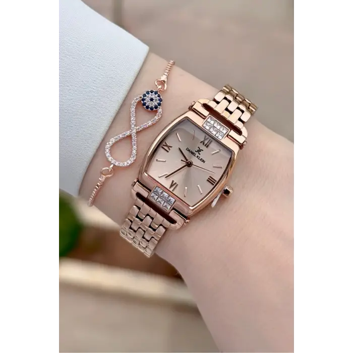 Rose Renk 24 mm Hediye Paketli Kadın Kol Saati