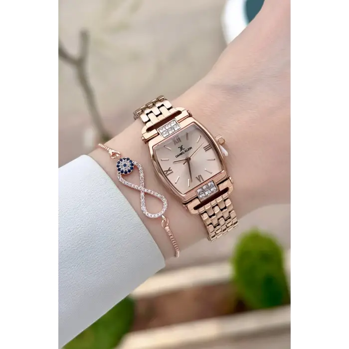 Rose Renk 24 mm Hediye Paketli Kadın Kol Saati